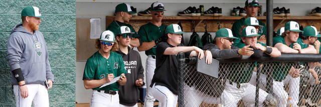 129454519_web1_UMOBB
University of Mount Olive climbed to No. 18 in the latest Collegiate Baseball Division II poll and pounded out a 21-1 victory over Saint Michaels College of Vermont on Wednesday afternoon. (Rudy Coggins|mountolivetribune.com)
