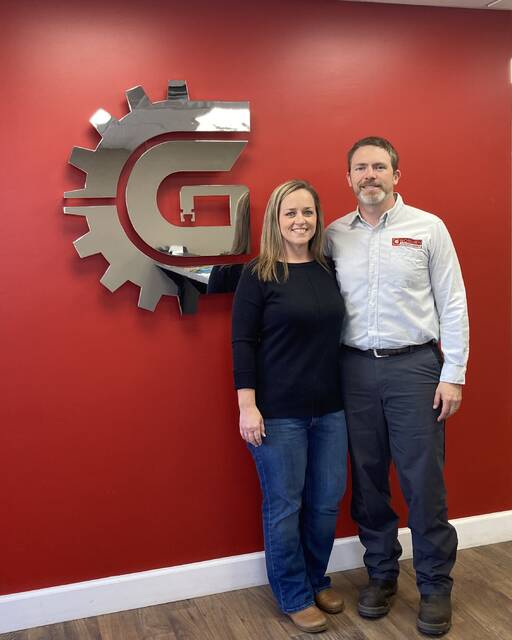 129510708_web1_stevens-1
Founder and president of Goshen Engineering Jason Stevens stands in his firms entryway with his wife, Ashley, whose business, Ashley Nichole Designs, is located next door.(Kathy Grant Westbrook|mountolivetribune.com)