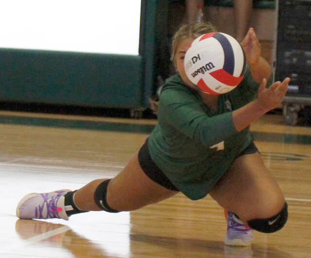 129963527_web1_RebelsVB5
The ball lands past the outstretched arms of North Duplin defender MChelle Jaco during third-set play against Spring Creek. (Rudy Coggins|mountolivetribune.com)