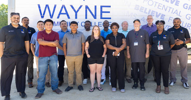 130572023_web1_TDT-Graduation-Spring2024-Social
WCC graduated its next class of truck driver training graduates. Pictured, from left: Instructor Dorian Sauls, Angel Gaona, Gregorio Gaona Garza, Anthony Cumby, Dionte Artis, Andrew Scott, Ian Harper, Instructor Jaquan Artis, Instructor Christopher Cobb and back row, from left: Instructor Joshua Simmons, Anthony Mazariegos, Evaristo G. Herrera, Jessica Martinez, Charleshia Parks, Donald Alley, and Instructor Mary Boykin, front row. Not pictured: Mario Bailon, Anthony Elliot, Eduardo Gonzalez, Thomas Herring, Delton Lancaster, Lavoris Vick, and Chevis Williams. (Photo courtesy WCC)