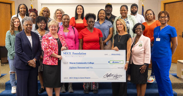 131101329_web1_SECU-scholarships-2024-social
The State Employees Credit Union (SECU) Foundation presented WCC with a monetary donation to be used toward student scholarships. (WCC photo)