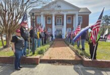 
			
				                                At the Vietnam Veterans Welcome Home Celebration on March 29, the Flag Line of Honor will line the walkway leading into the Wayne County Museum. The public is invited to this free event, to be held at the museum, located at 116 N. William Street. (Larry Edmonds|Courtesy photo)
 
			
		
