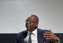 
			
				                                District 1 candidate James Carlton during Tuesday night’s public forum. (Georgia Dees|mountolivetribune.com)
 
			
		