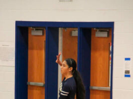 
			
				                                Spartans take a serve of their own trying to cut down the deficit in the fifth set.
 
			
		