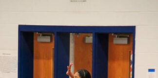 
			
				                                Spartans take a serve of their own trying to cut down the deficit in the fifth set.
 
			
		