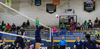 
			
				                                The Spring Creek volleyball team lost to Goldsboro High School in a match earlier this week. (Kareem Brown photos)
 
			
		