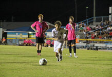 
			
				                                Jesus Giron Castillo takes a shot on a free kick in the box.
 
			
		