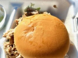 Annual Pickles, Pigs & Swigs Festival draws crowd
The barbecue sold out. (Georgia Dees|mountolivetribune.com)