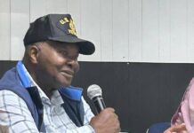 
			
				                                At-large commissioner Harlie Carmichael at Candidates Forum in September. (Georgia Dees|mountolivetribune.com)
 
			
		