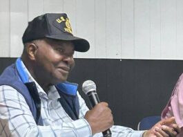 
			
				                                At-large commissioner Harlie Carmichael at Candidates Forum in September. (Georgia Dees|mountolivetribune.com)
 
			
		