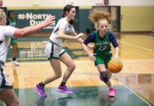 
			
				                                Spring Creeks No. 22 Nicole Jackson looks to create an opportunity as the Gators settle into their offense.
 
			
		