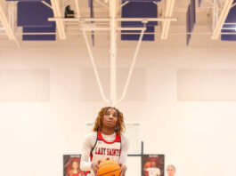 A competitive start turns into statement win for Fike; Lady Demons hold strong
Southern Waynes No. 1 Azariah Jordan lining up for some free throw shoots where she went 1 of 1 from the line.